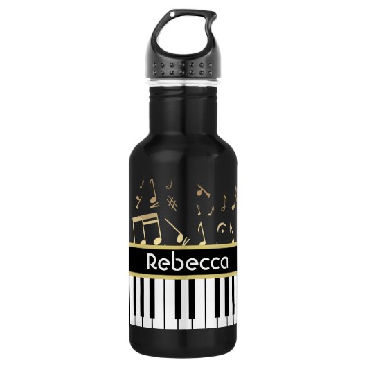 Musikalische Anmerkungs-und Trinkflasche (Vorderseite)