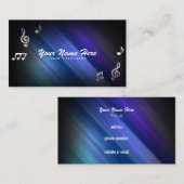 Musikalische Anmerkungs-Visitenkarten Visitenkarte (Vorne/Hinten)