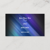 Musikalische Anmerkungs-Visitenkarten Visitenkarte (Rückseite)