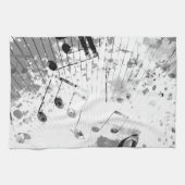 Musikalische Atmosphäre 1 Geschirrtuch (Horizontal)