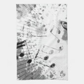 Musikalische Atmosphäre 1 Geschirrtuch (Vertikal)