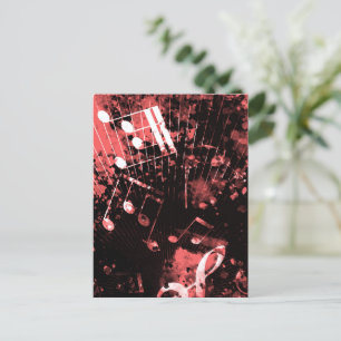 Musikalische Atmosphäre 4 Feiertagspostkarte