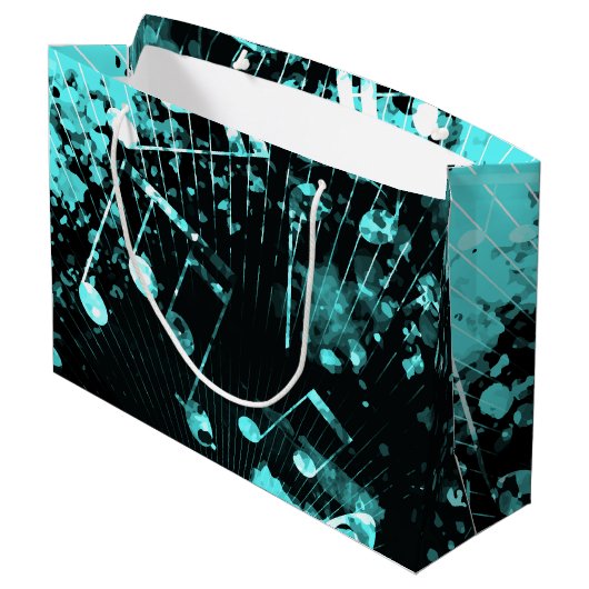 Musikalische Atmosphäre 6 Große Geschenktüte (Rückseite Schrägansicht)