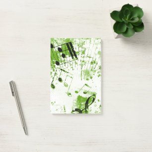 Musikalische Atmosphäre 7 Post-it Klebezettel