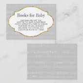 Musikalische Babydusche bringen eine Beilage mit Begleitkarte (Vorne/Hinten)