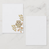 Musikalische Baum-Eulen-Visitenkarte Visitenkarte (Vorne/Hinten)