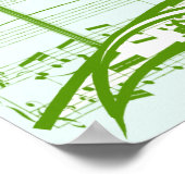 Musikalische Bäume Poster (Ecke)