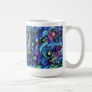 Musikalische Bemerkungen Abstrakte Art Malerei Tas Kaffeetasse