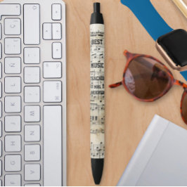 Musikalische Bemerkungen für den besten Musiklehre Kugelschreiber