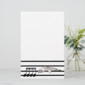 Musikalische bengalische Katze Briefpapier (Stehend Vorderseite)