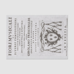 Musikalische Blume Deko Seidenpapier