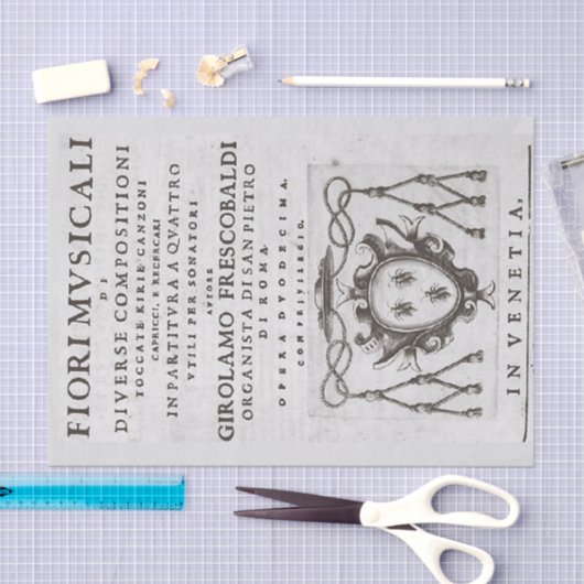 Musikalische Blume Deko Seidenpapier (Handwerk)