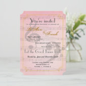 Musikalische Brautdusche Einladung (Stehend Vorderseite)