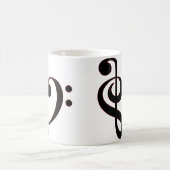 Musikalische Clefs-Tasse Kaffeetasse (Mittel)