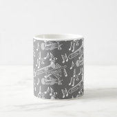 Musikalische Cobwebes Kaffeetasse (Mittel)