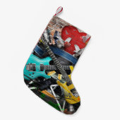 Musikalische Collage: Farbenfrohe rhythmische Hint Kleiner Weihnachtsstrumpf (Vorderansicht (hängend))