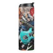 Musikalische Collage: Farbenfrohe rhythmische Hint Thermosbecher (Nach links gedreht)