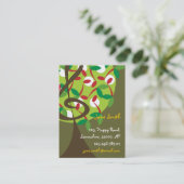 Musikalische dreifache Kirsche merkt Visitenkarte (Stehend Vorderseite)