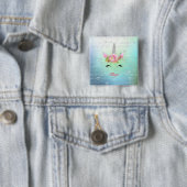 Musikalische Einhorn-Horn und Bläserenaugen Button (Beispiel)