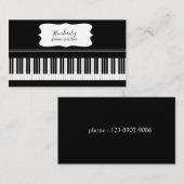 Musikalische Elegance Visitenkarte (Vorne/Hinten)