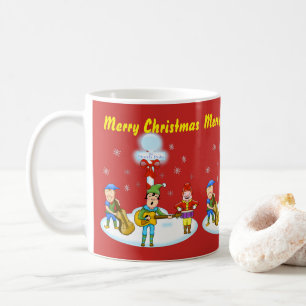 Musikalische Elf-WeihnachtsTasse Kaffeetasse