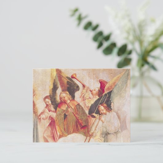 Musikalische Engel Postkarte (Stehend Vorderseite)