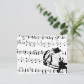 Musikalische Erinnerungen Postkarte (Stehend Vorderseite)