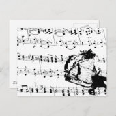 Musikalische Erinnerungen Postkarte (Vorne/Hinten)