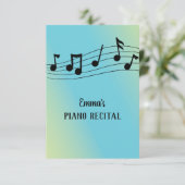 Musikalische Erwägung Clefs und Mitarbeiter Einladung (Stehend Vorderseite)