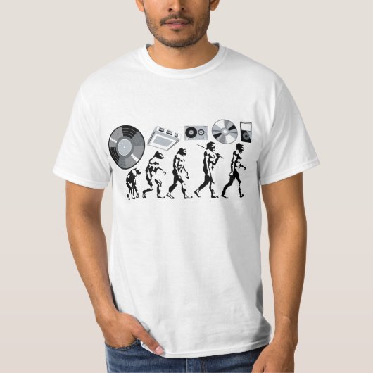 Musikalische Evolution T-Shirt (Vorderseite)