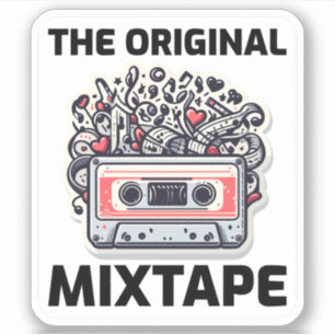 Musikalische Explosion: '80er Mixtape Magic Aufkleber