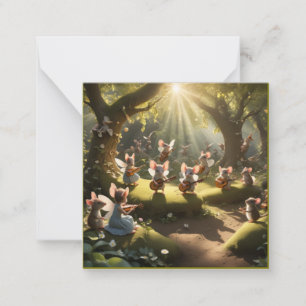 Musikalische Fee Mäuse Wilhelm Festival Mitteilungskarte