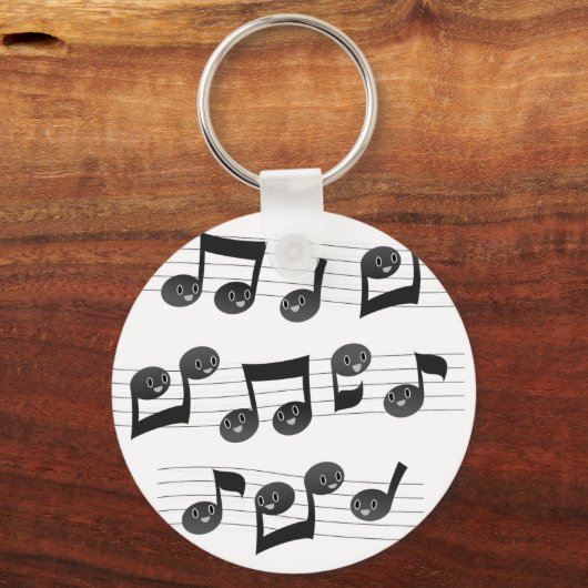 Musikalische Gesichter Schlüsselanhänger (Vorderseite)