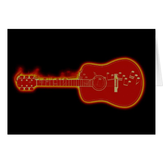 Musikalische Gitarre (Vorderseite (Horizontal))