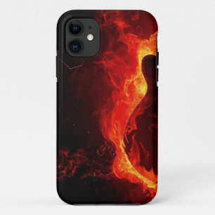 musikalische Gitarre flammt Feuernotentanz Destiny Case-Mate iPhone Hülle