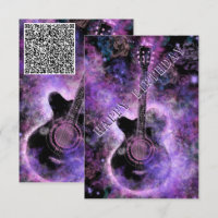 Musikalische Gitarre Geburtstagskarte Ihr QR-Code