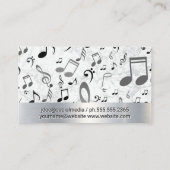 Musikalische Hinweise | Metal-Marmor Visitenkarte (Rückseite)