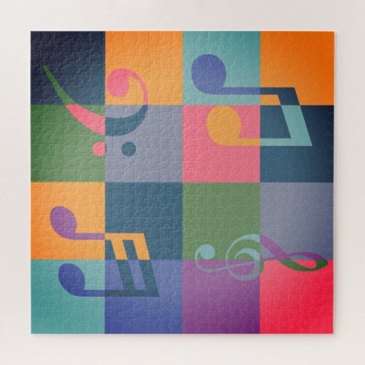 Musikalische Hinweise | Music Threading Art Puzzle (Horizontal)