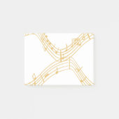 Musikalische Hinweise Post-it Klebezettel (Vorderseite)