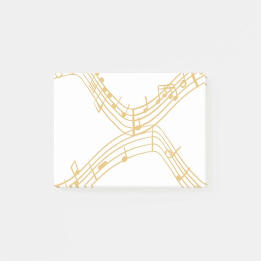 Musikalische Hinweise Post-it Klebezettel (Vorderseite)