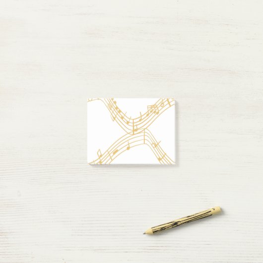 Musikalische Hinweise Post-it Klebezettel (Auf Schreibtisch)