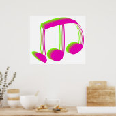 Musikalische Hinweise Poster (Küche)