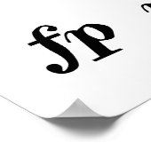 Musikalische Hinweise Poster (Ecke)