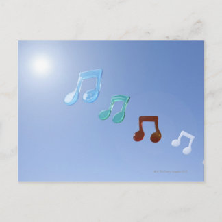 Musikalische Hinweise Postkarte
