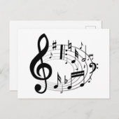 Musikalische Hinweise Postkarte (Vorne/Hinten)