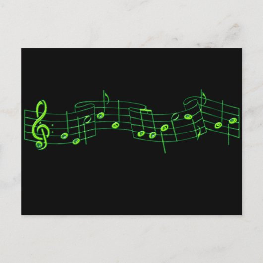Musikalische Hinweise Postkarte (Vorderseite)