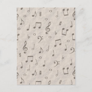Musikalische Hinweise Postkarte