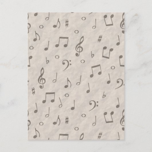 Musikalische Hinweise Postkarte (Vorderseite)