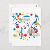 Musikalische Hinweise Postkarte (Vorne/Hinten)