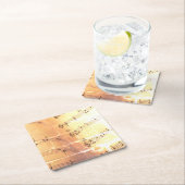 Musikalische Hinweise Rechteckiger Pappuntersetzer (Vor Ort)